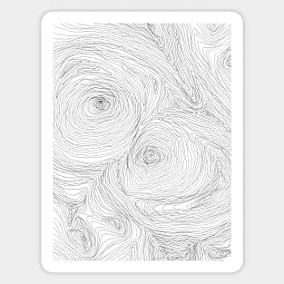 Contour Map Magnet